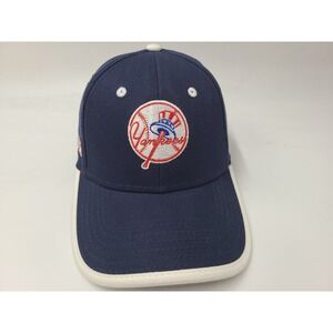 Vintage New York Yankees WB Mason Adjustable Hat Cap Cotton MLB Baseball Blue